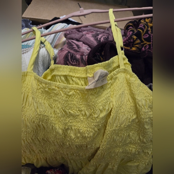 Univeral Thread Bright Yellow Spaghetti Strapped Dress - Picture 4 of 4